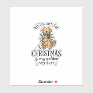 Christmas Golden Retriever Wish List Design