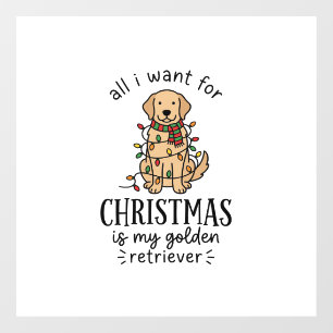 Christmas Golden Retriever Wish List Design