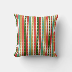 Christmas golden trees patterns - Elegant and Chic Cushion