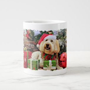 Christmas - GoldenDoodle - Bella Large Coffee Mug