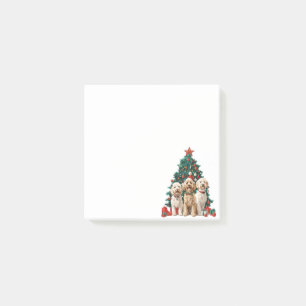 Christmas Goldendoodle Dogs Post-it Notes