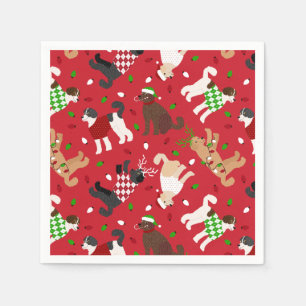 Christmas Goldendoodle Labradoodle Napkins