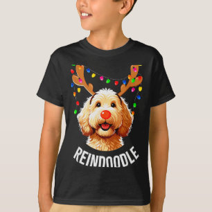 Christmas Goldendoodle Reindeer Doodle Dog Reindoo T-Shirt