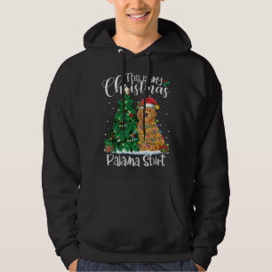Christmas Goldendoodle Reindeer Funny Pajama Dog L Hoodie
