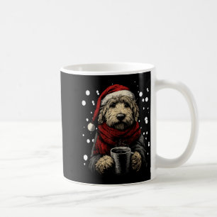 Christmas Goldendoodle Santa Hat Coffee Lover Funn Coffee Mug