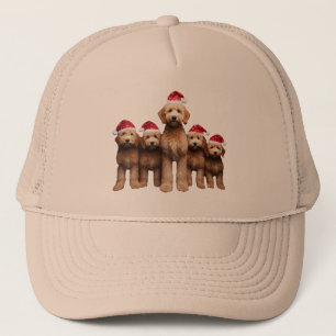 Christmas Goldendoodle, Xmas Labradoodle Crew Trucker Hat