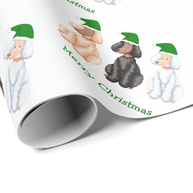 Christmas Goldendoodles  Wrapping Paper (Roll Corner)