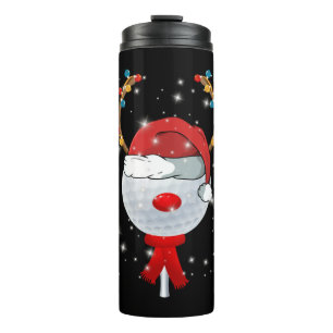 Christmas Golf Ball   Thermal Tumbler