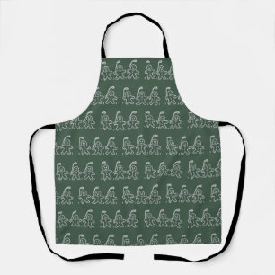 Christmas Golf Gingerbread Man Golfing Apron