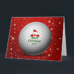 Christmas Golf Santa Design Card<br><div class="desc">Golfer's own Festive Christmas Design</div>
