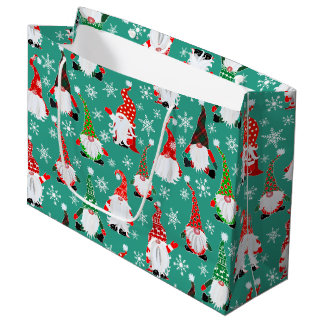 Christmas Gonk Patterned Large Gift Bag