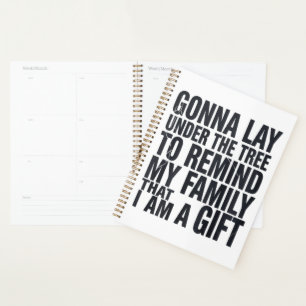 Christmas Gonna Lay Under The Tree Xmas Family Planner