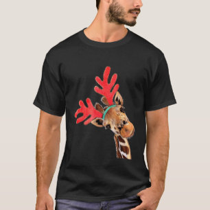 Christmas Good Time Giraffe Party Animal T-Shirt