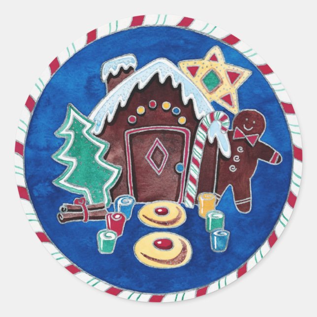 Christmas Goodies Classic Round Sticker (Front)