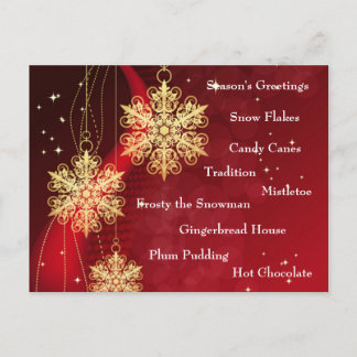 Christmas Goodies Postcards
