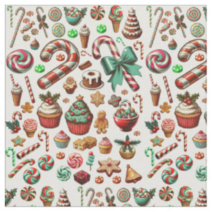 Christmas Goodies Sweet treats Desserts Art Fabric