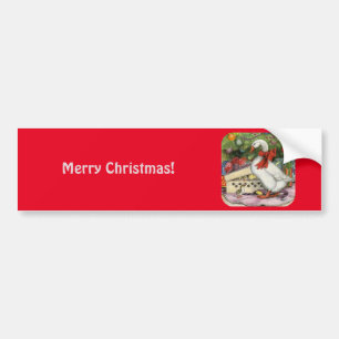 Christmas Goose Bumper Sticker