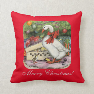 Christmas Goose Cushion