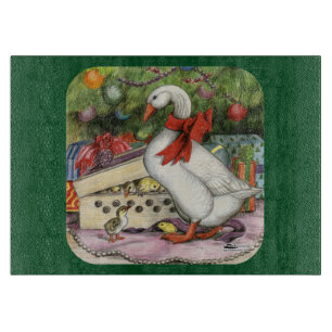 Christmas Goose Cutting Board
