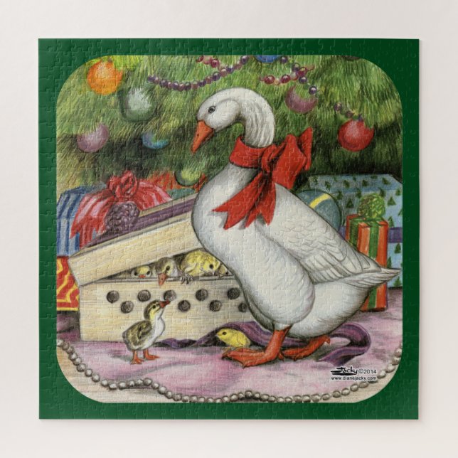 Christmas Goose Jigsaw Puzzle (Vertical)