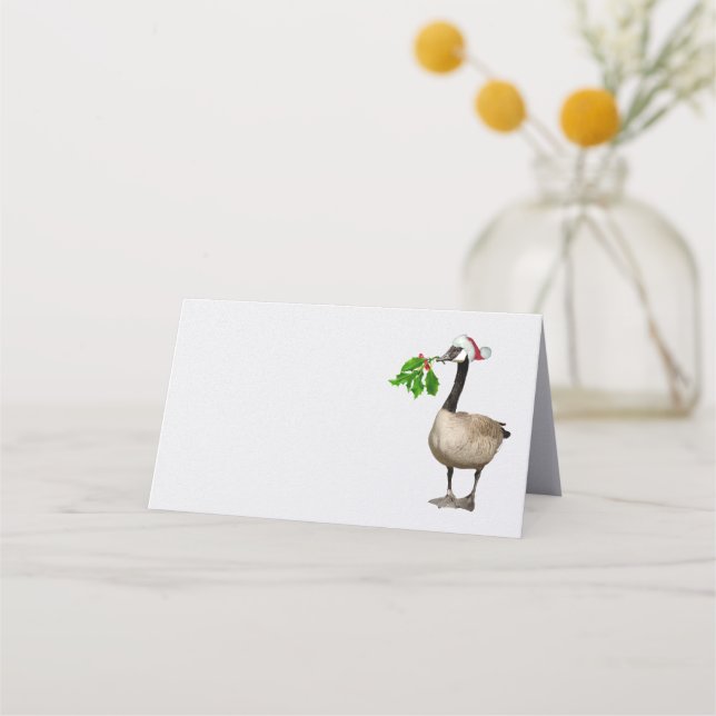 Christmas Goose Place Cards (Front)