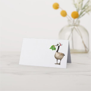 Christmas Goose Place Cards