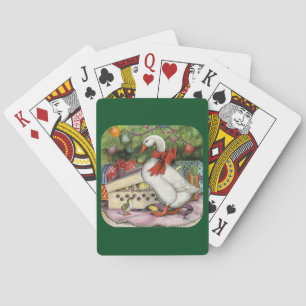 Christmas Goose Playing Cards