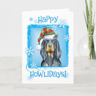 Christmas Gordon Setter Holiday Card