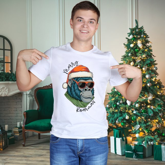 Christmas Gorilla | Merry Roarmas X-Mas T-Shirt  (Creator Uploaded)