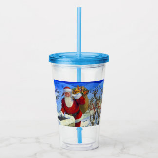 Christmas gourd acrylic tumbler