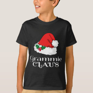 Christmas Grammie Claus Matching Pajama Santa Hat  T-Shirt