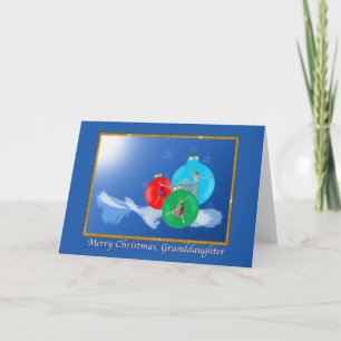 Christmas, Granddaughter, Ballerinas Holiday Card