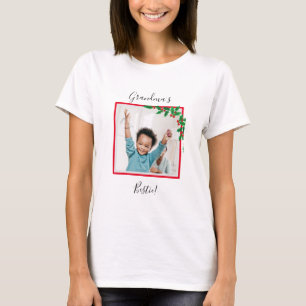 Christmas Grandma's Bestie Photo Shirt -
