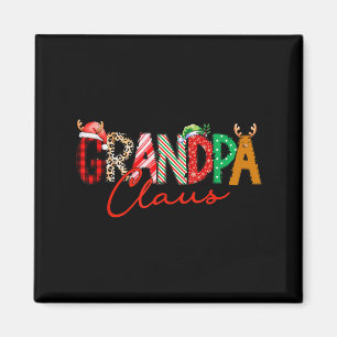 Christmas Grandpa Coquette Bow Grandpa Claus Chris Magnet