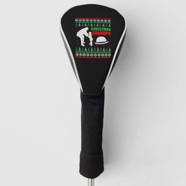Christmas Grandpa Golf Head Cover (Front)