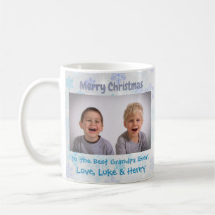 Christmas Grandparents Grandchildren Custom Photo Coffee Mug