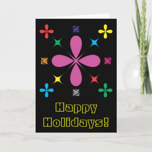 Christmas graphic decor, Happy Holidays! Holiday Card