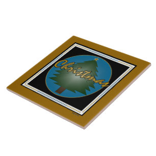 Christmas Graphics Ceramic Tile