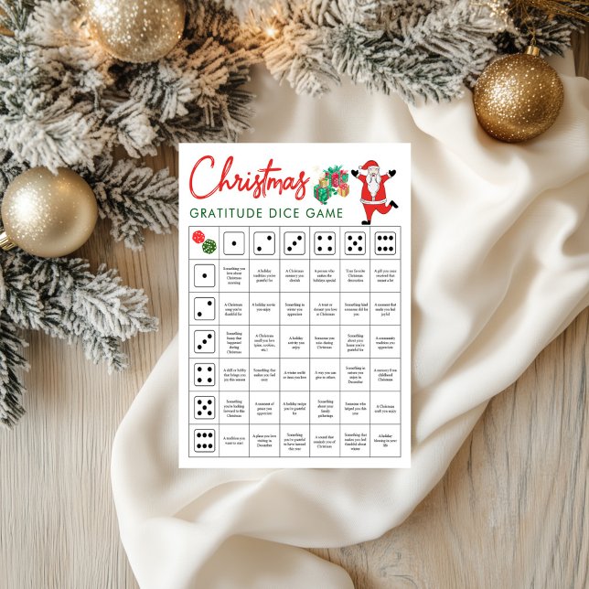 Christmas Gratitude Dice Game | Holiday Gratitude (Christmas Gratitude Dice Game | Holiday Gratitude)