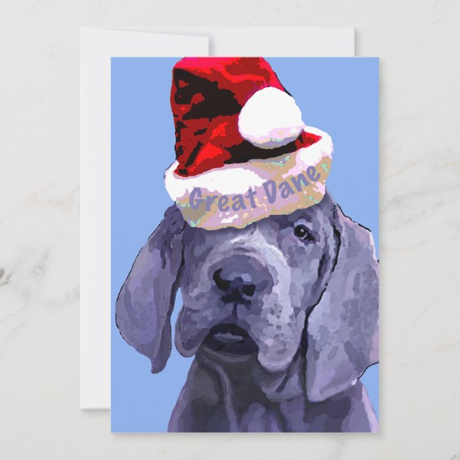 Christmas Great Dane 10pk cards (Front)