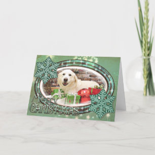 Christmas - Great Pyrenees Labrador X - Doughty Holiday Card