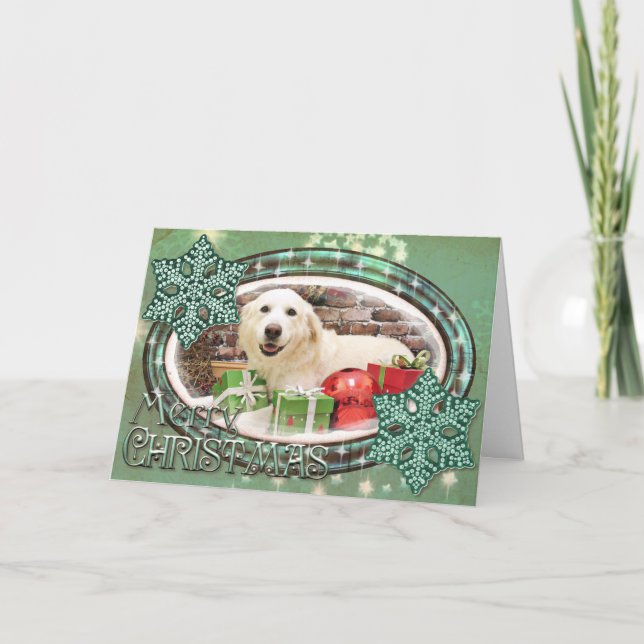 Christmas - Great Pyrenees Labrador X - Doughty Holiday Card (Front)