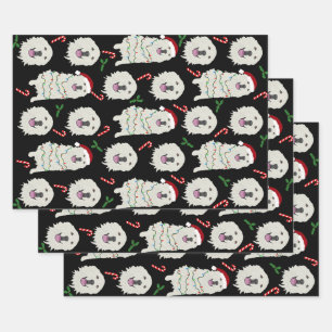 Christmas Great Pyrenees  Wrapping Paper Sheet