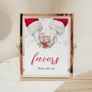 Christmas Greatest Gift Baby Shower Favours Poster