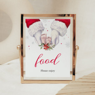 Christmas Greatest Gift Baby Shower Food Poster