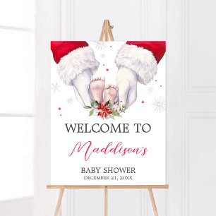 Christmas Greatest Gift Baby Shower Welcome Poster