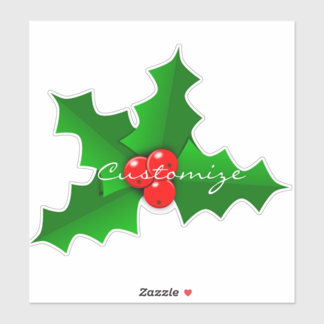 Christmas Green and red holly Thunder_Cove (Sheet)
