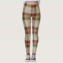 Christmas Green and Red Plaid Knitting Pattern