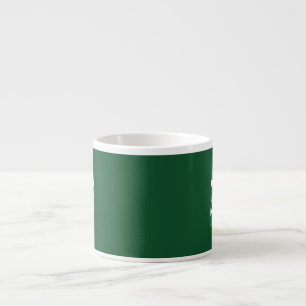 Christmas, Green Christmas Art, Holiday Season Espresso Cup