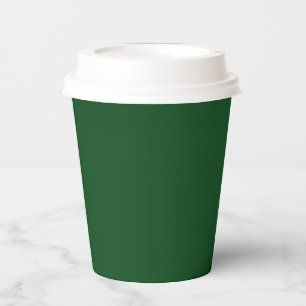 Christmas green deep dark saturated paper cups